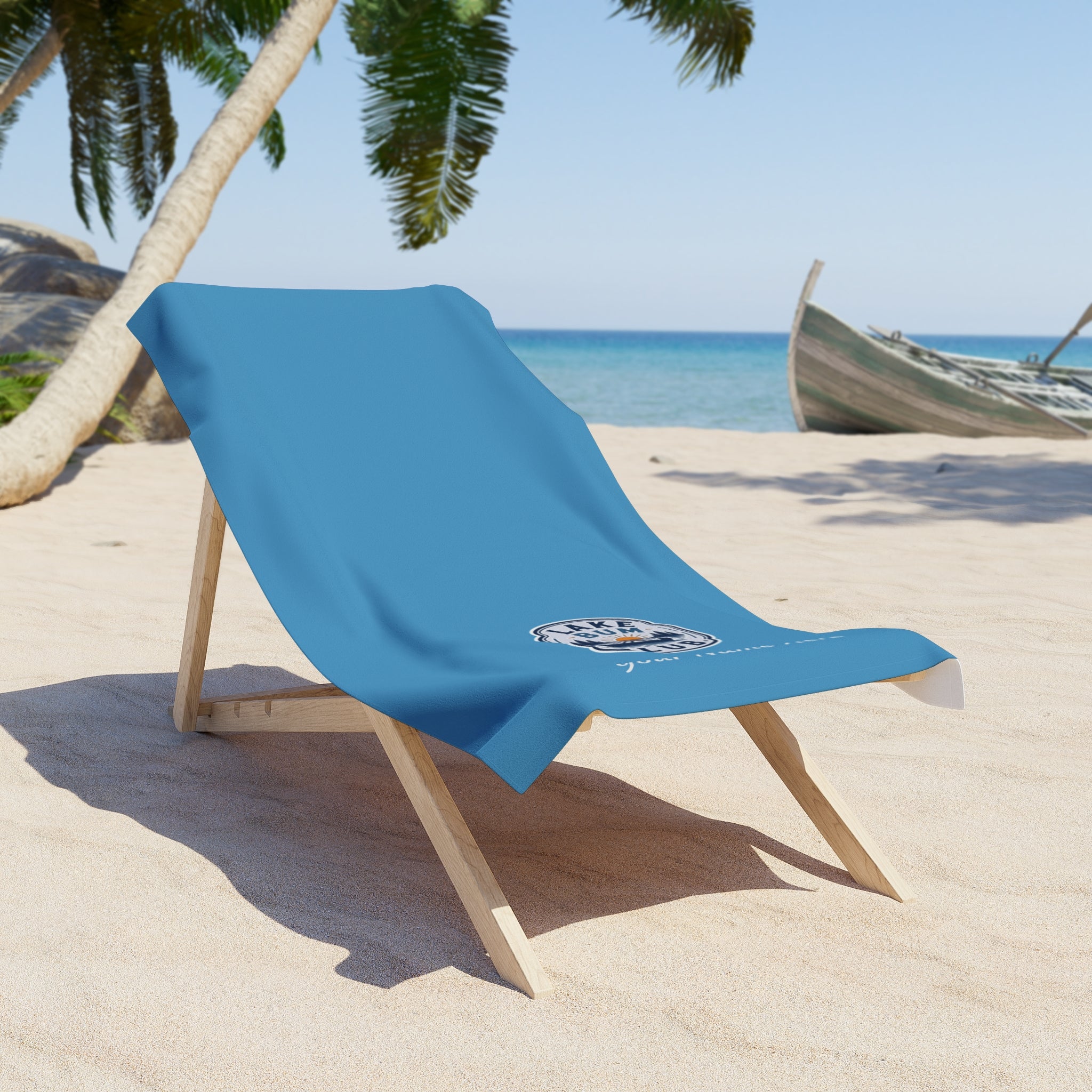 Customizable Lake Bum Beach Towel
