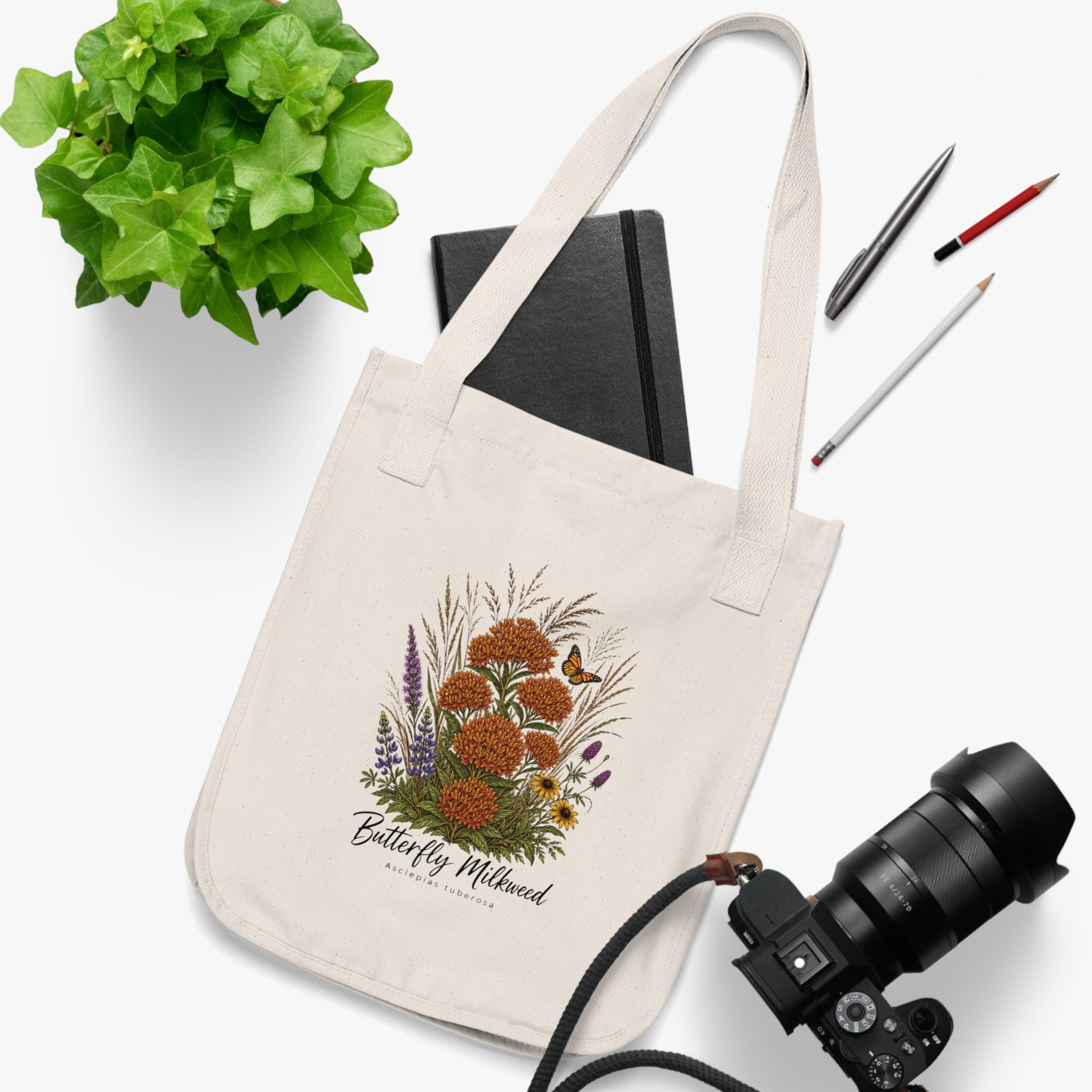 Butterfly Weed Organic Canvas Tote