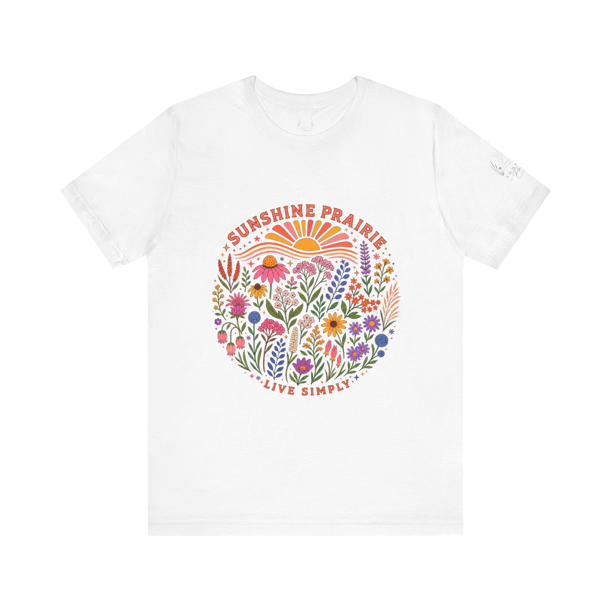 Sunshine Prairie Rainbow Jersey Short Sleeve Tee