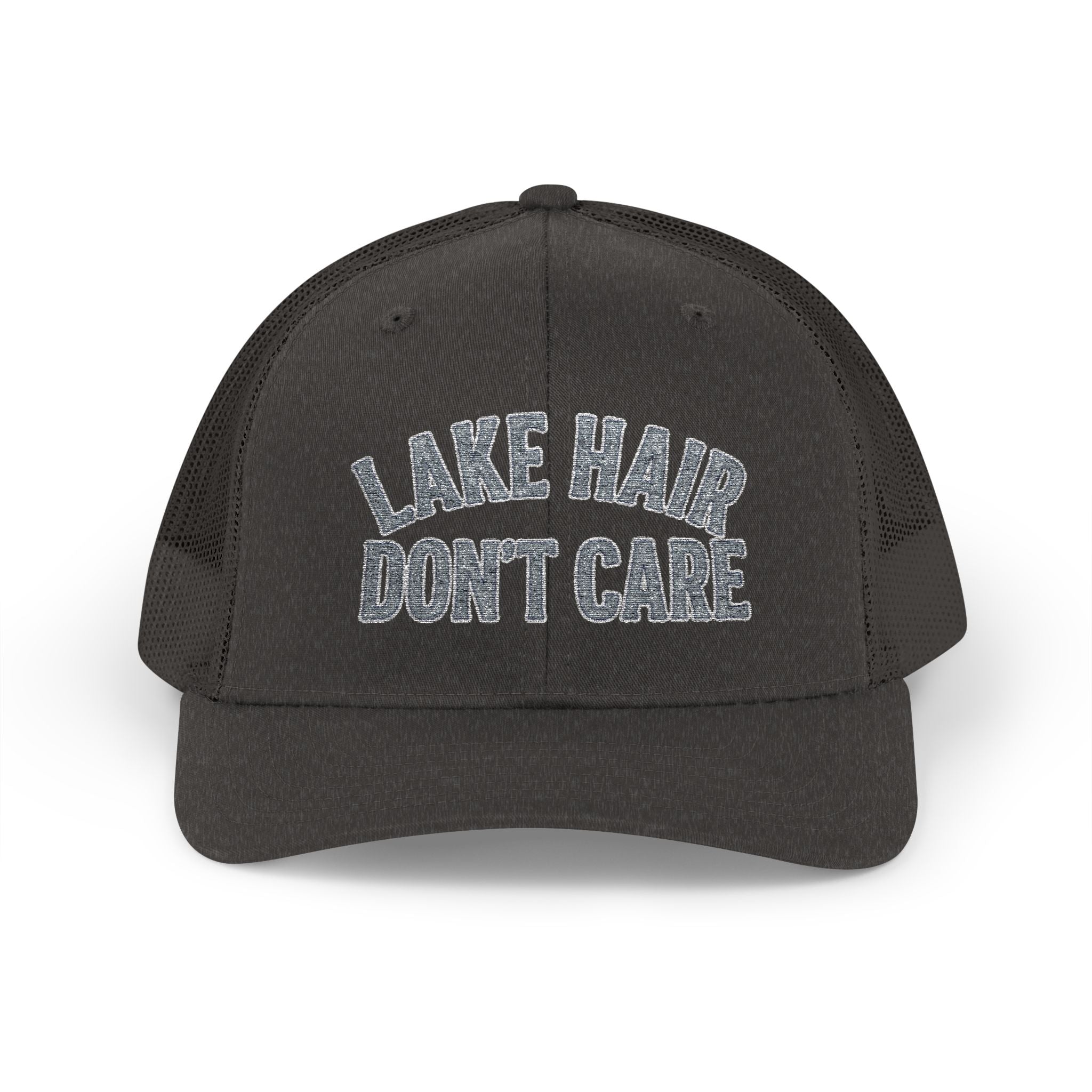 Lake Hair Don’t Care Trucker Cap — Casual Summer Snapback Hat for Lake Days