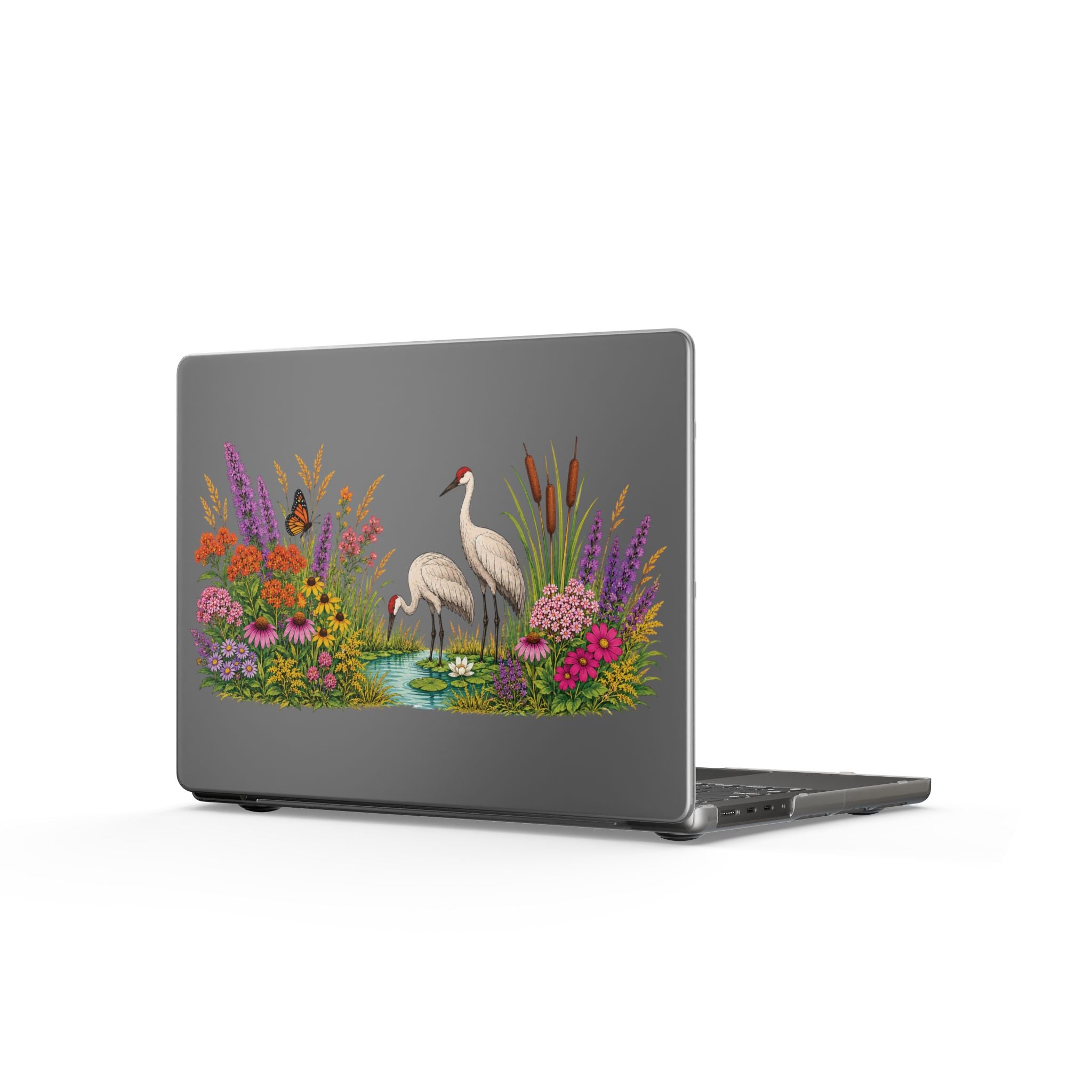 Midwest Prairie & Sandhill Crane Matte MacBook Case