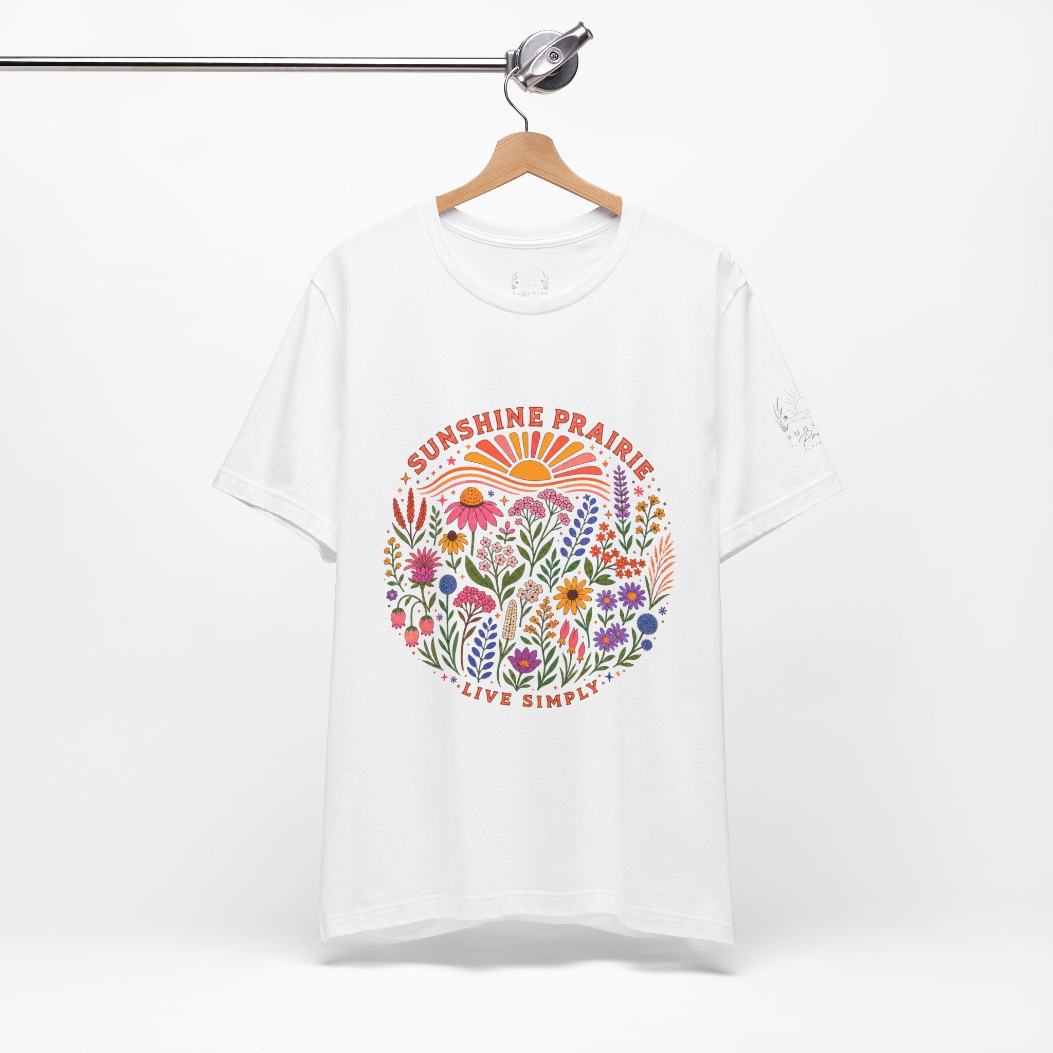 Sunshine Prairie Rainbow Jersey Short Sleeve Tee