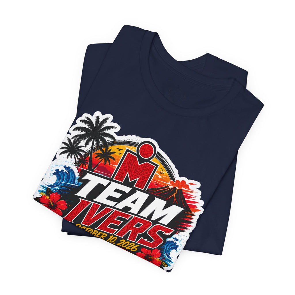 Team Ivers Kona World Championship Tee – Ironman-Inspired Tropical Race Shirt
