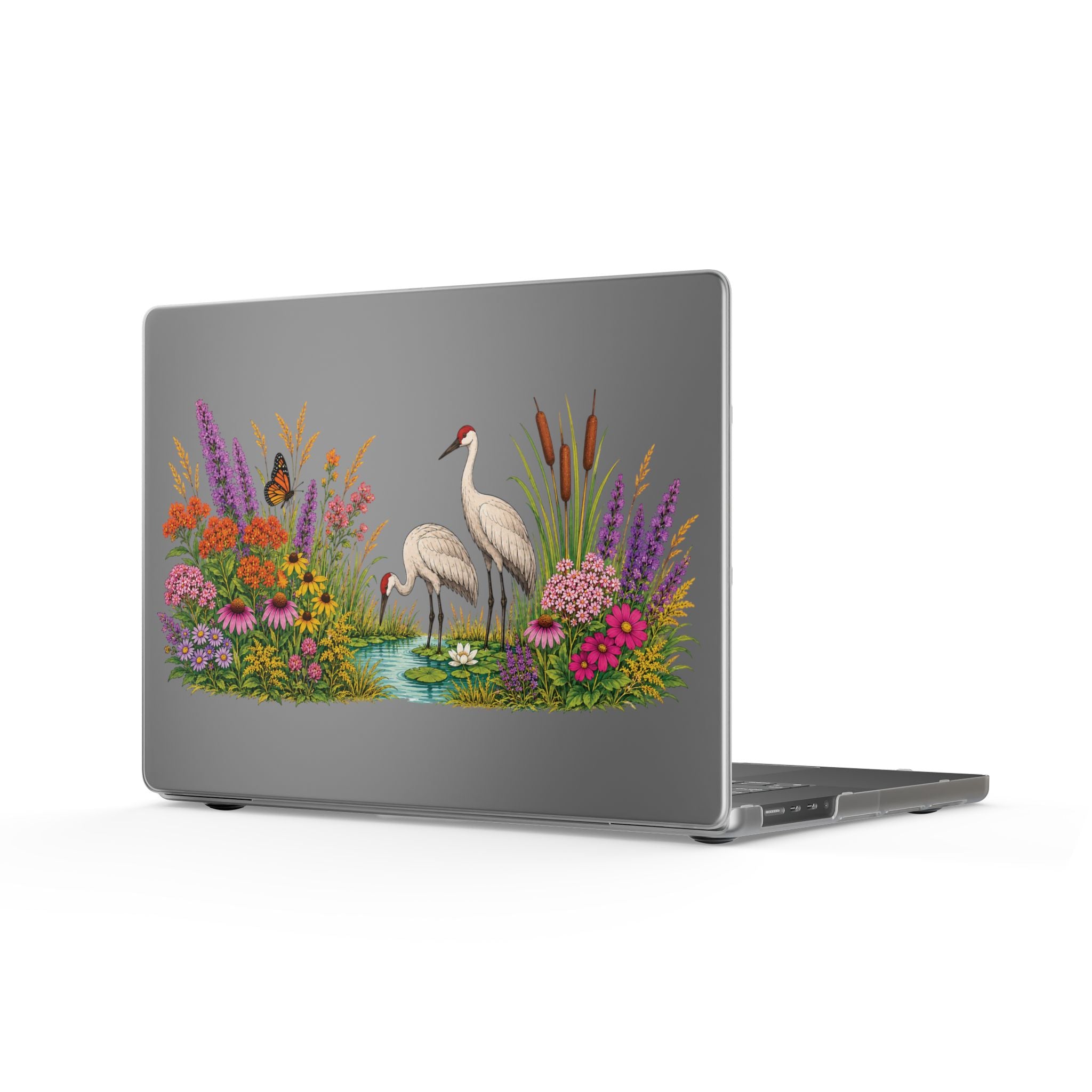 Midwest Prairie & Sandhill Crane Matte MacBook Case
