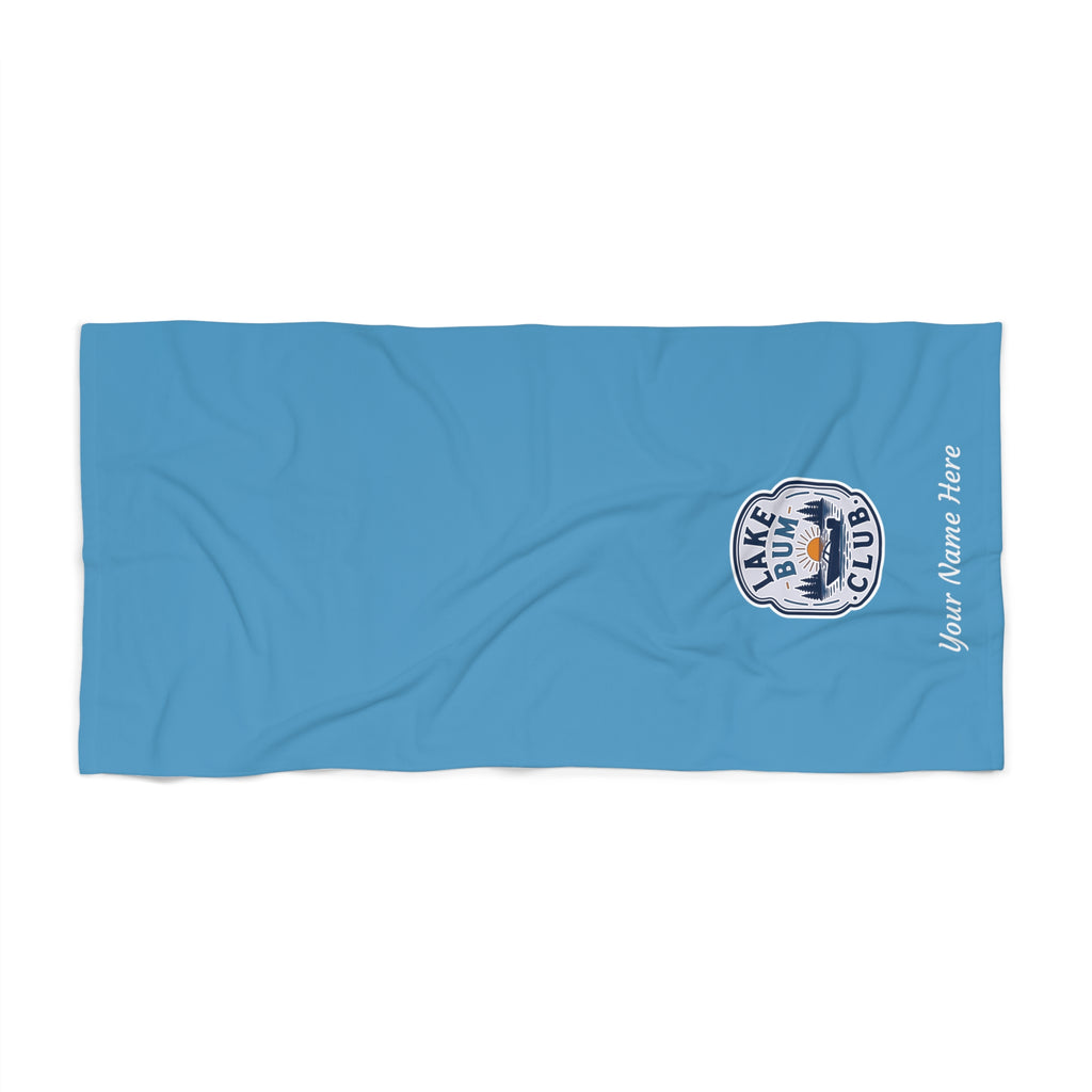 Customizable Lake Bum Beach Towel