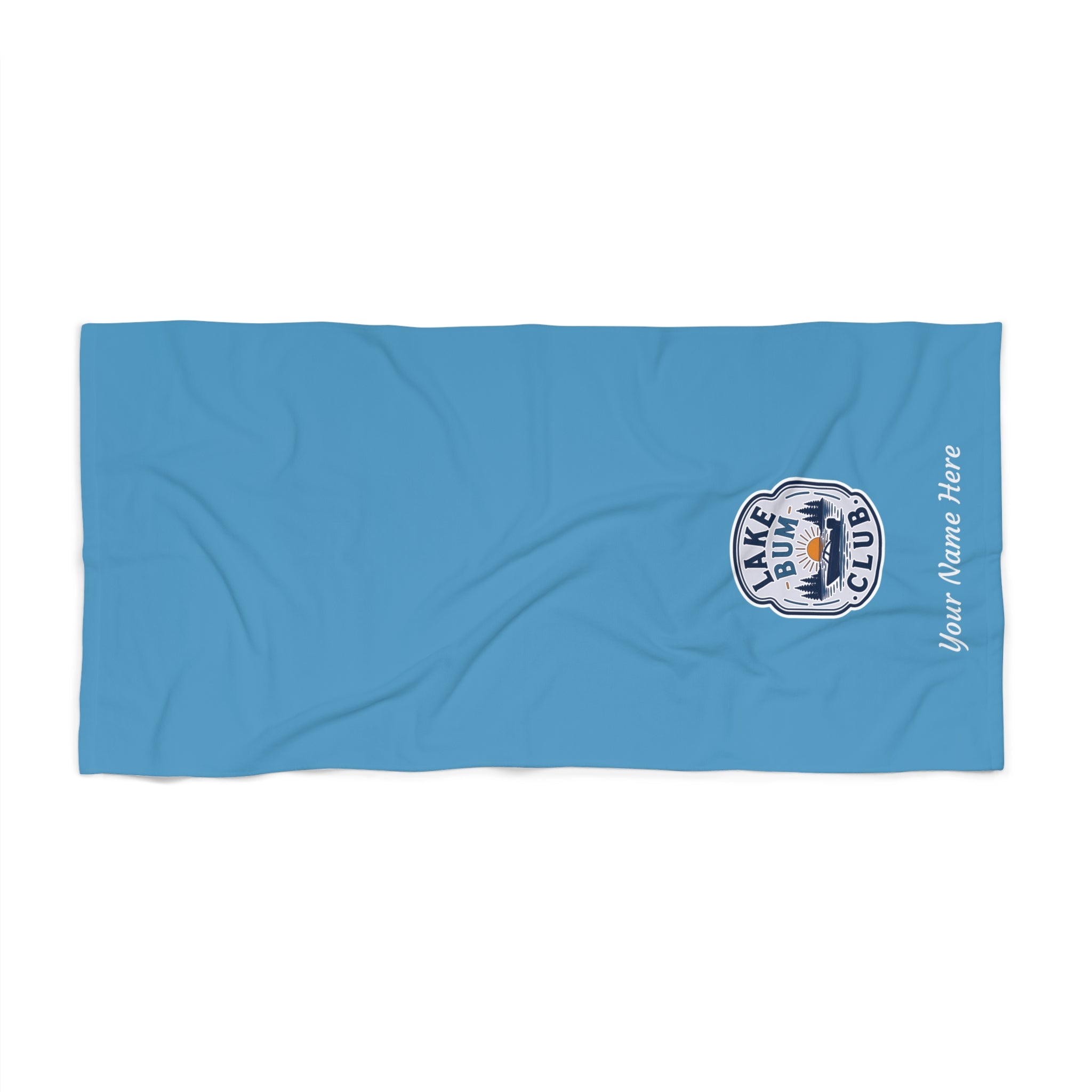 Customizable Lake Bum Beach Towel