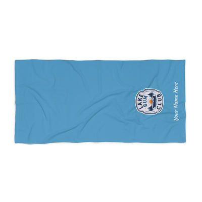 Customizable Lake Bum Beach Towel