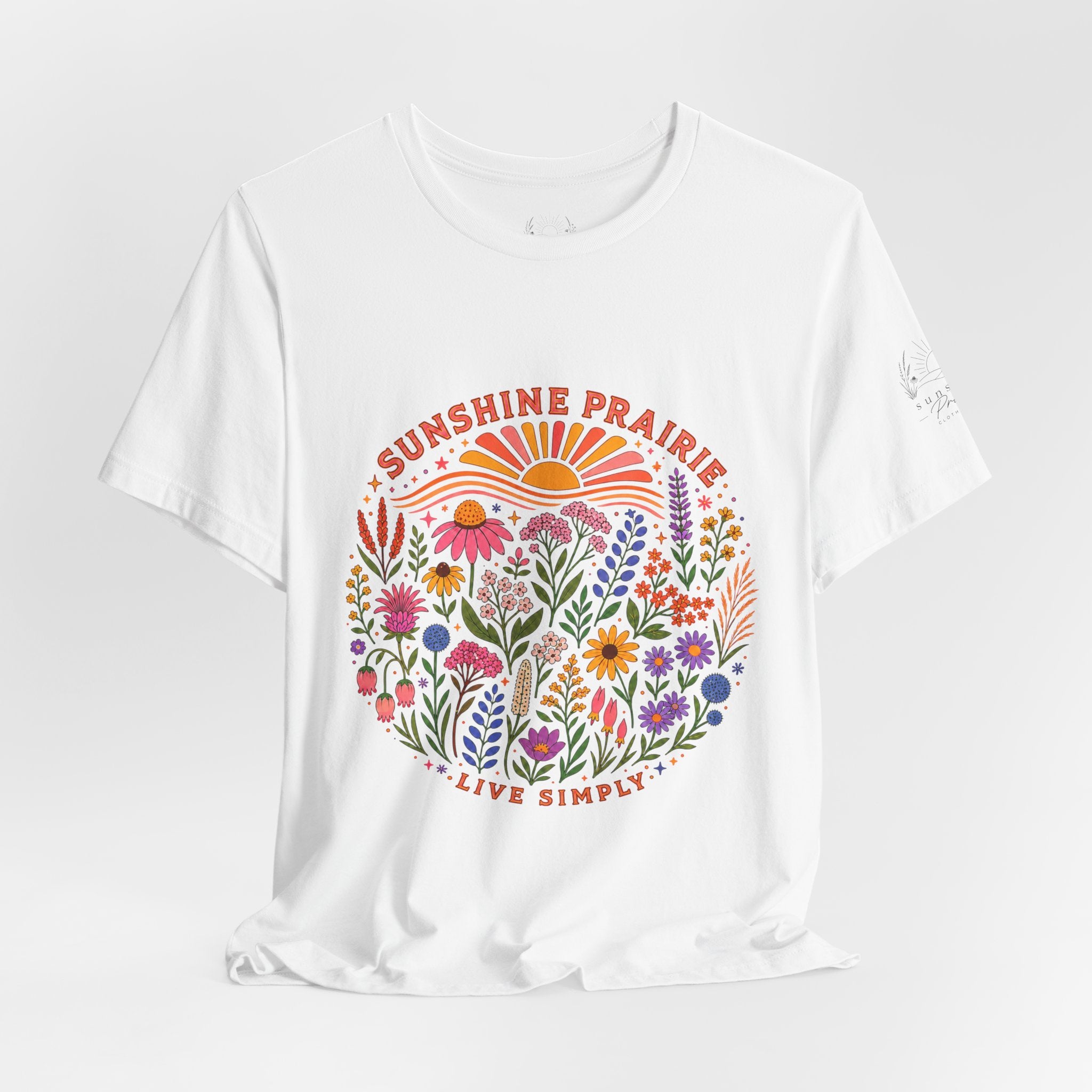 Sunshine Prairie Rainbow Jersey Short Sleeve Tee