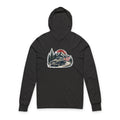 Vintage American Truck Hoodie Tee — Patriotic Forest Sunset Long Sleeve