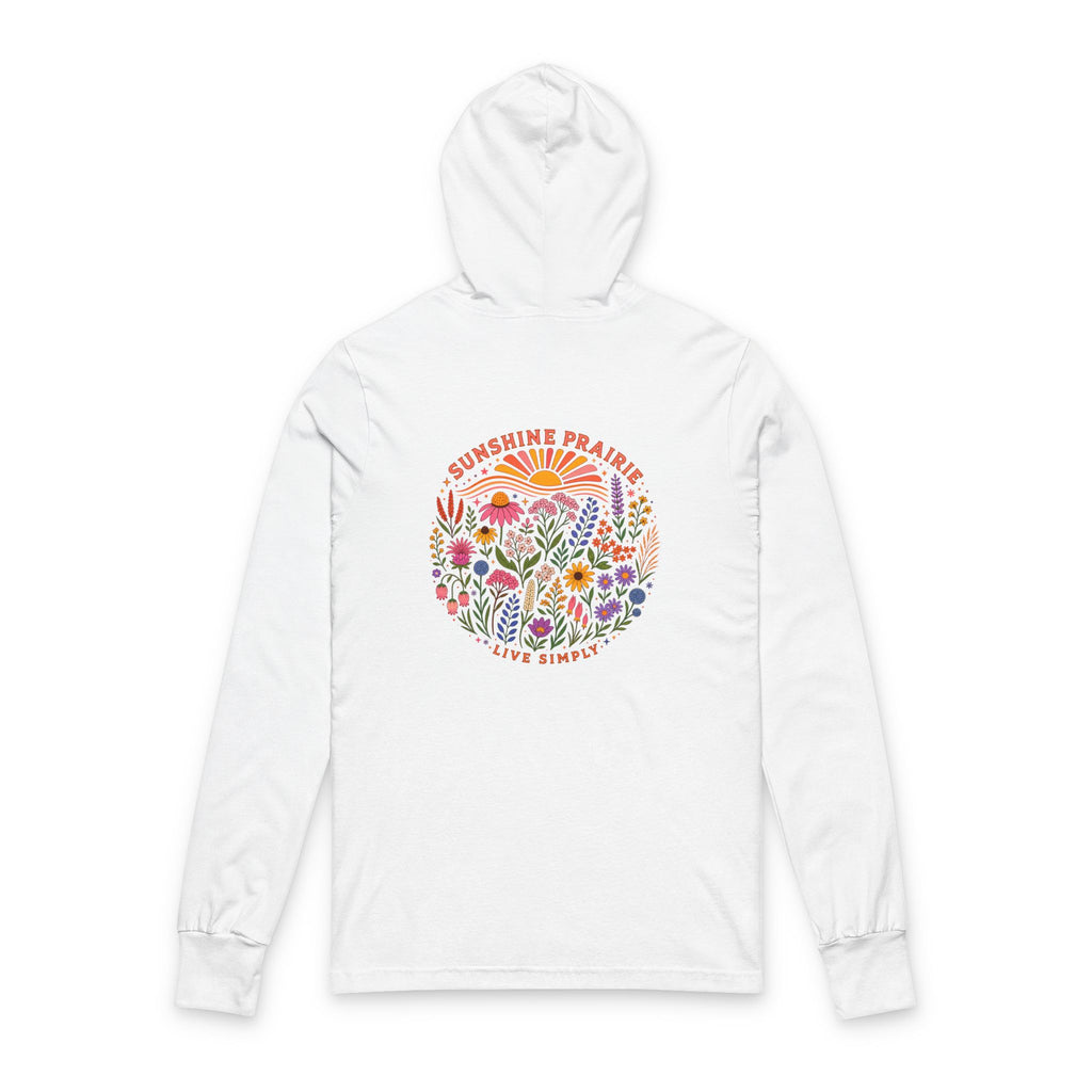 Sunshine Prairie Bursting Scene Unisex Hooded Long Sleeve Tee