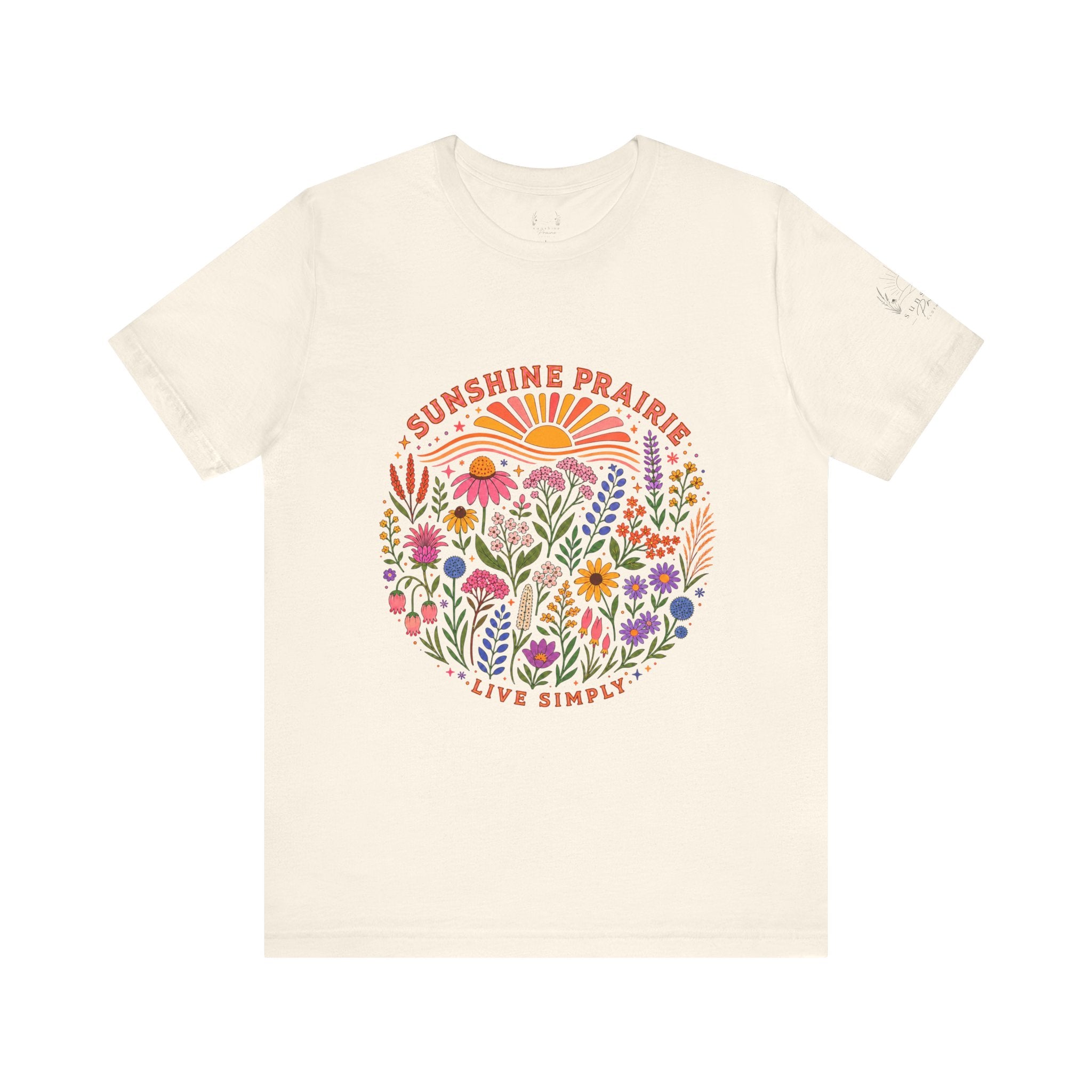 Sunshine Prairie Rainbow Jersey Short Sleeve Tee