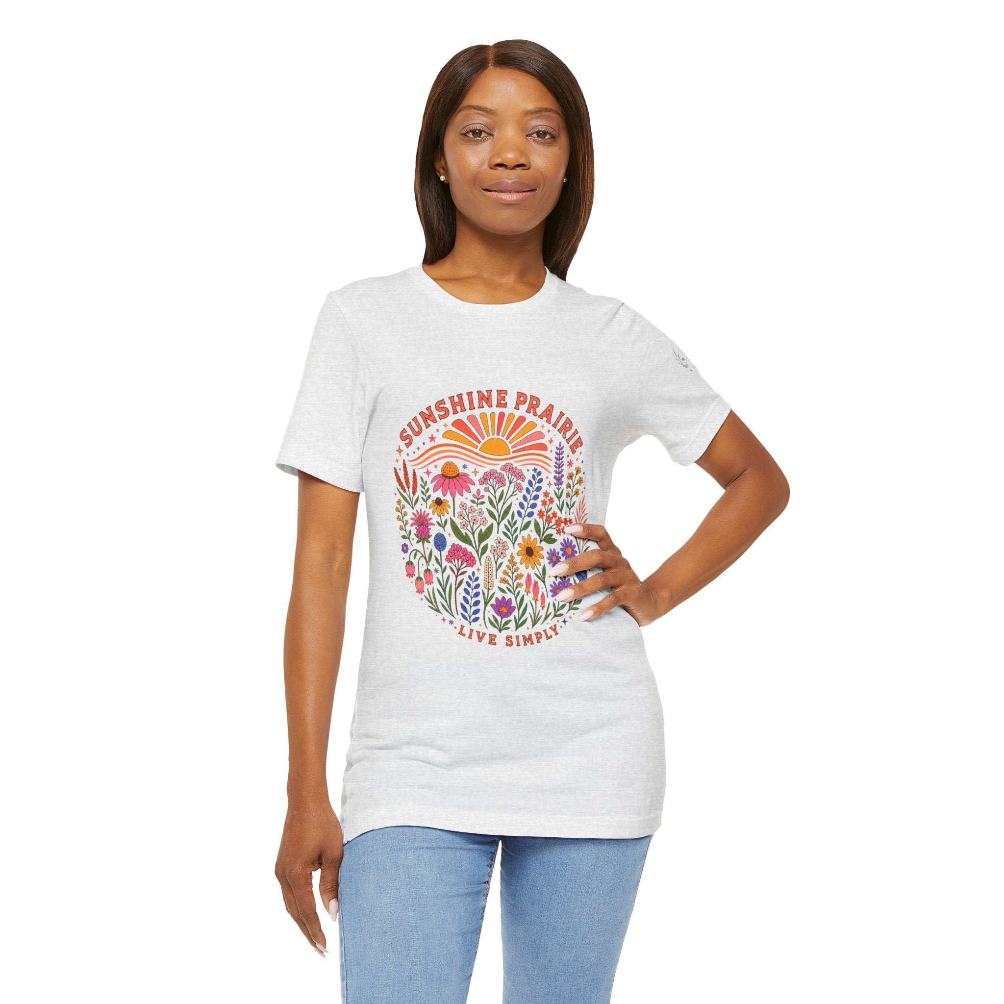 Sunshine Prairie Rainbow Jersey Short Sleeve Tee