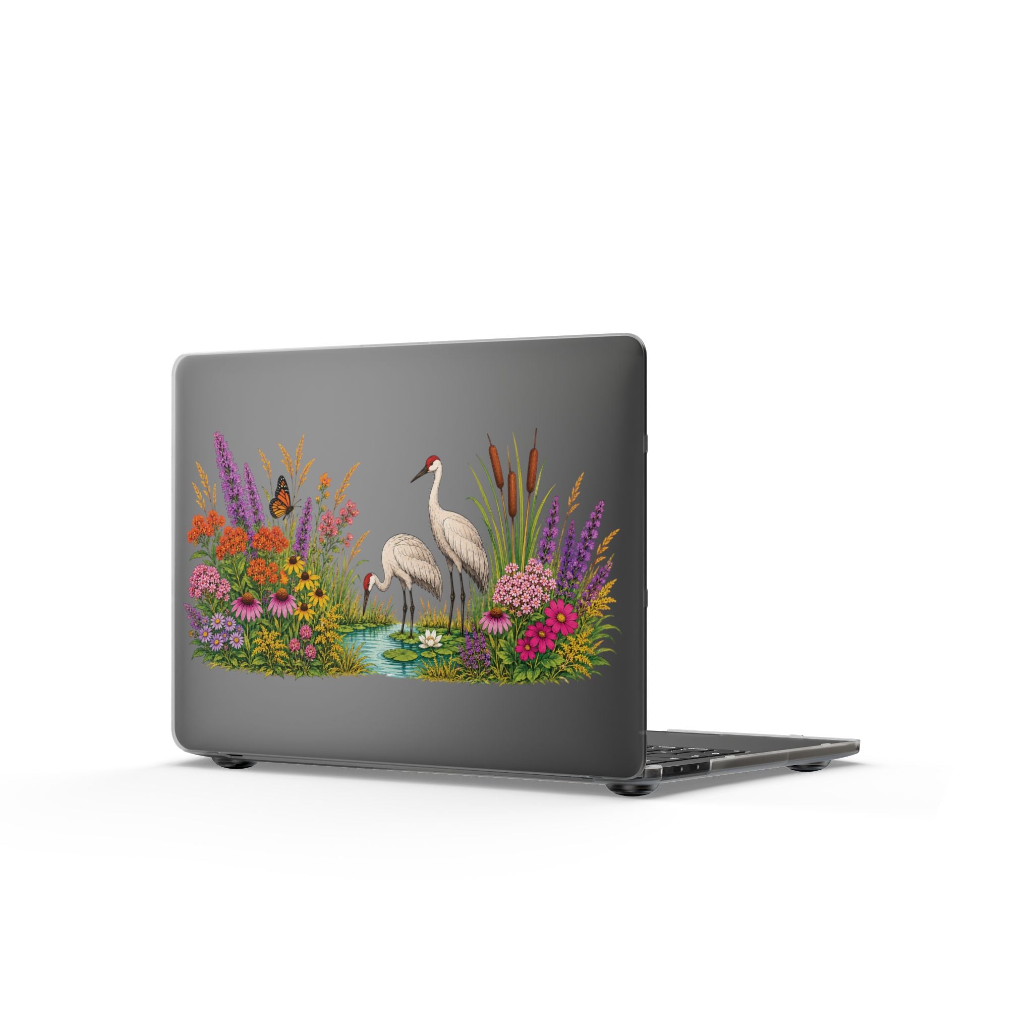 Midwest Prairie & Sandhill Crane Matte MacBook Case