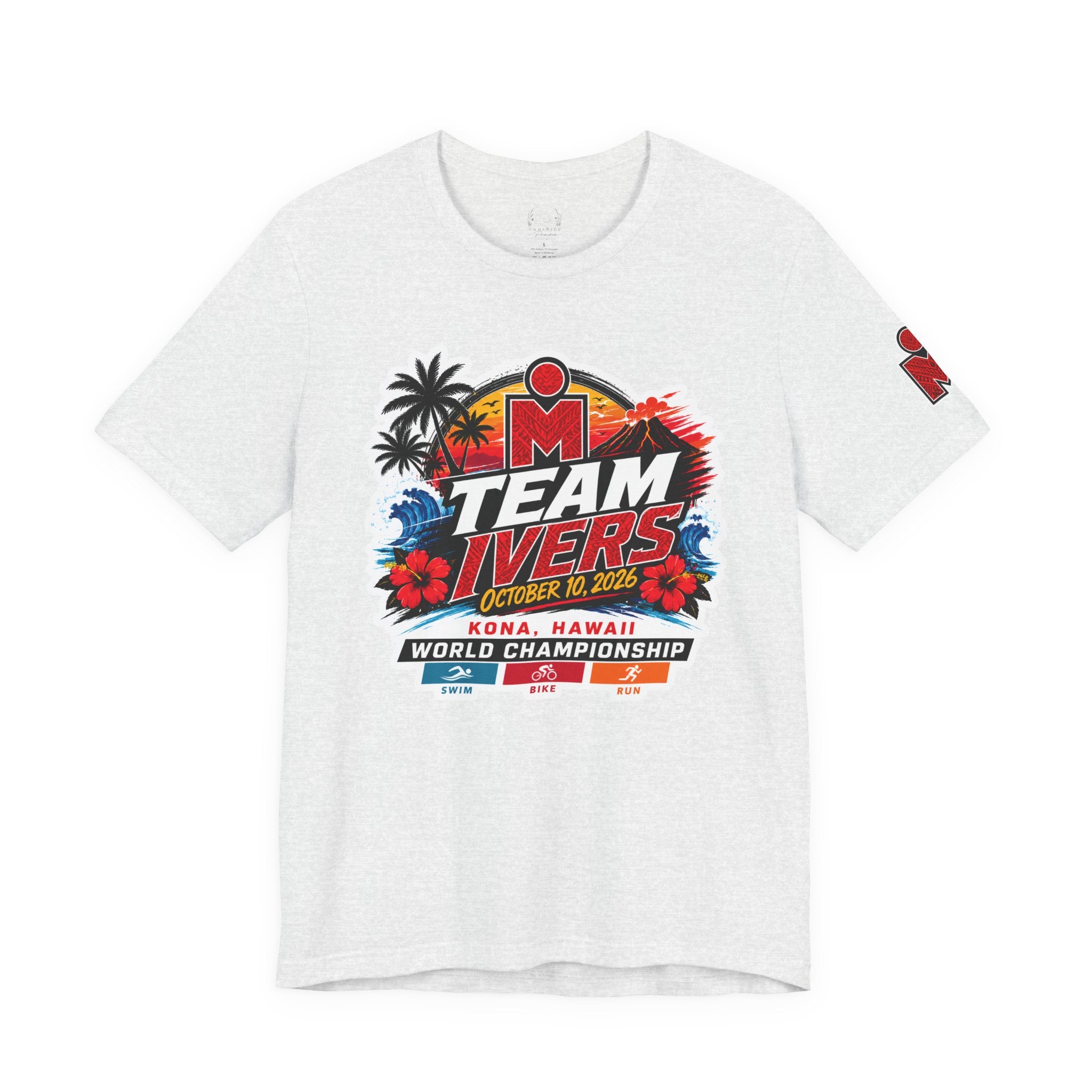 Team Ivers Kona World Championship Tee – Ironman-Inspired Tropical Race Shirt