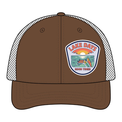 Lake Days Trucker Hat — 'Lake Days Good Times' Mesh Cap