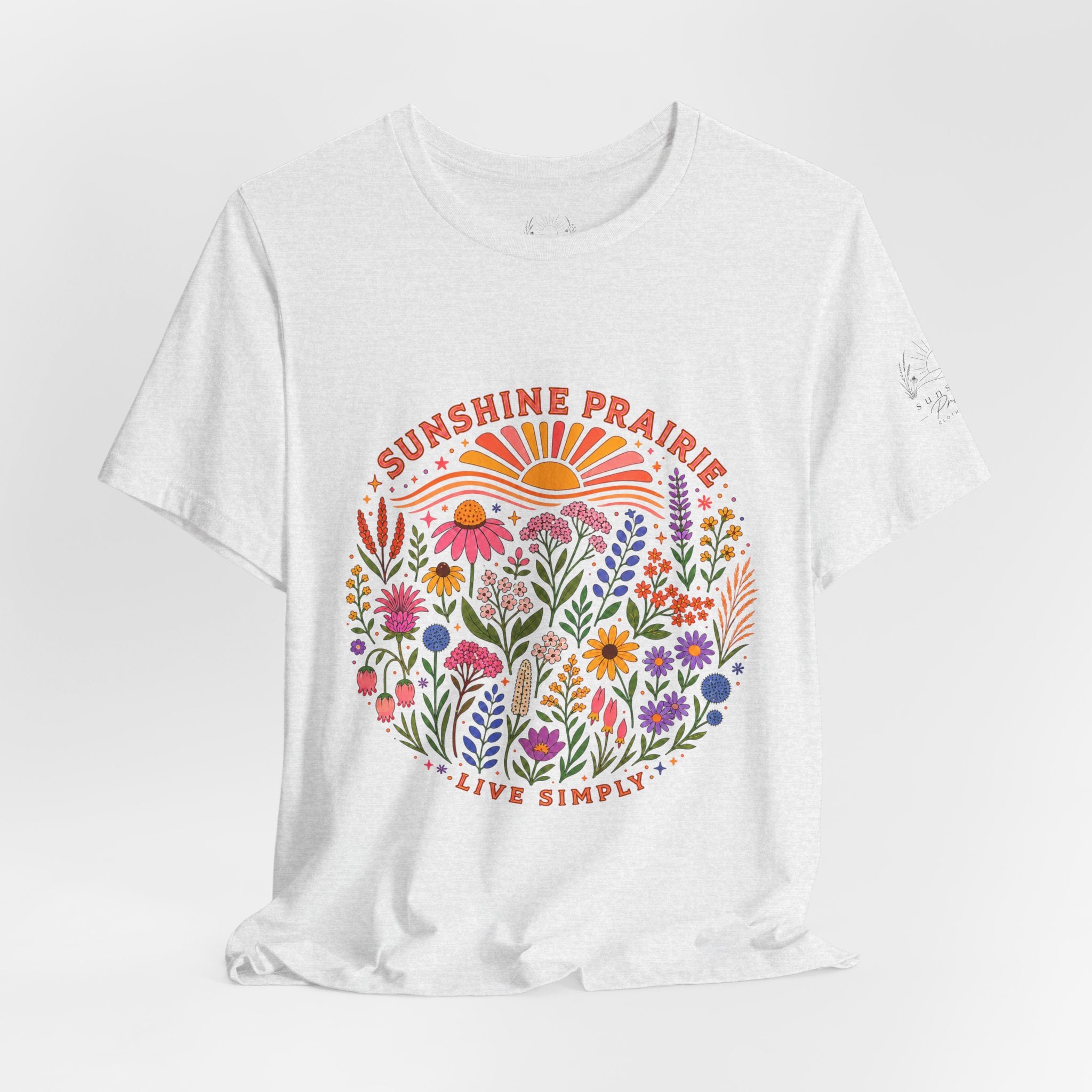 Sunshine Prairie Rainbow Jersey Short Sleeve Tee