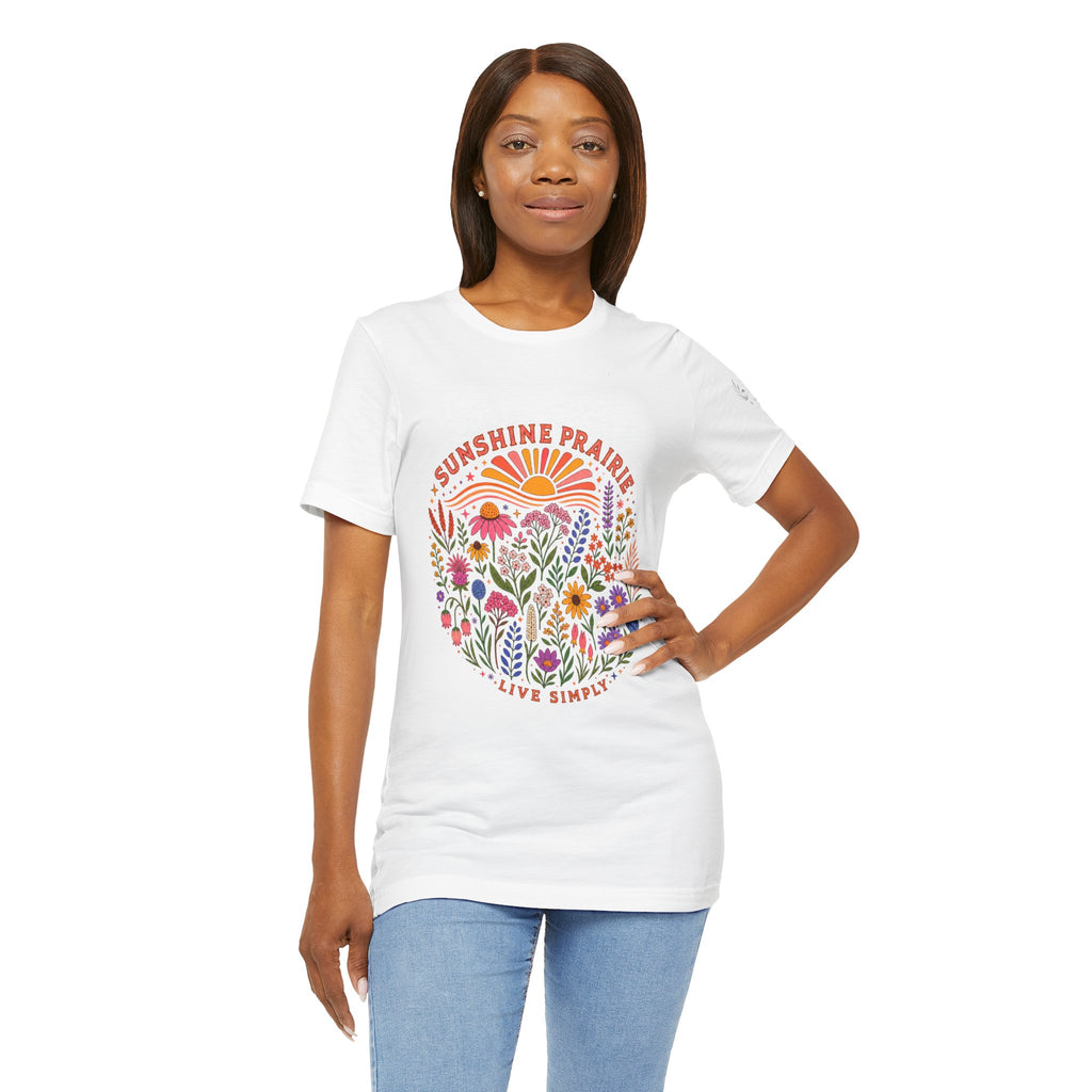 Sunshine Prairie Rainbow Jersey Short Sleeve Tee