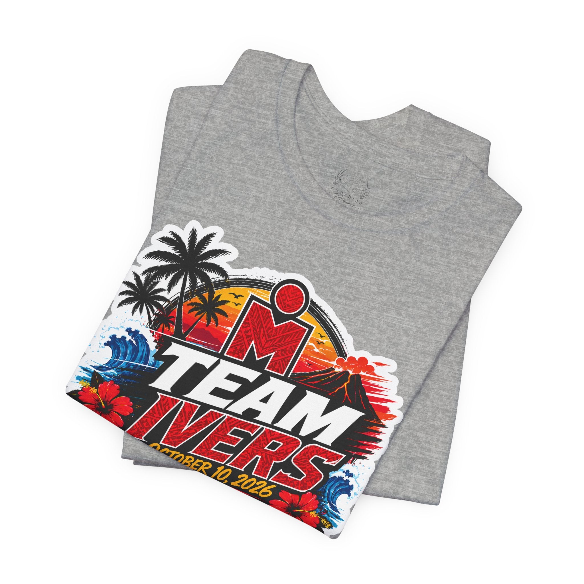Team Ivers Kona World Championship Tee – Ironman-Inspired Tropical Race Shirt