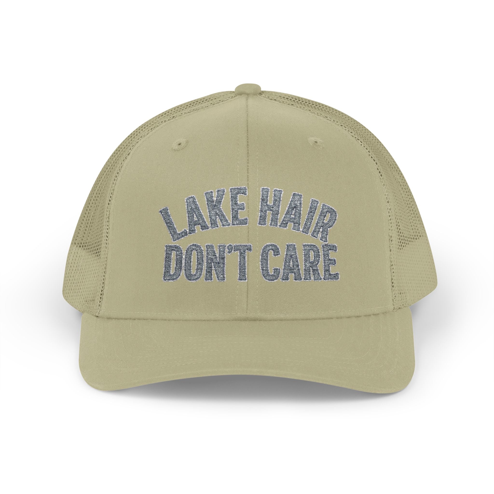 Lake Hair Don’t Care Trucker Cap — Casual Summer Snapback Hat for Lake Days
