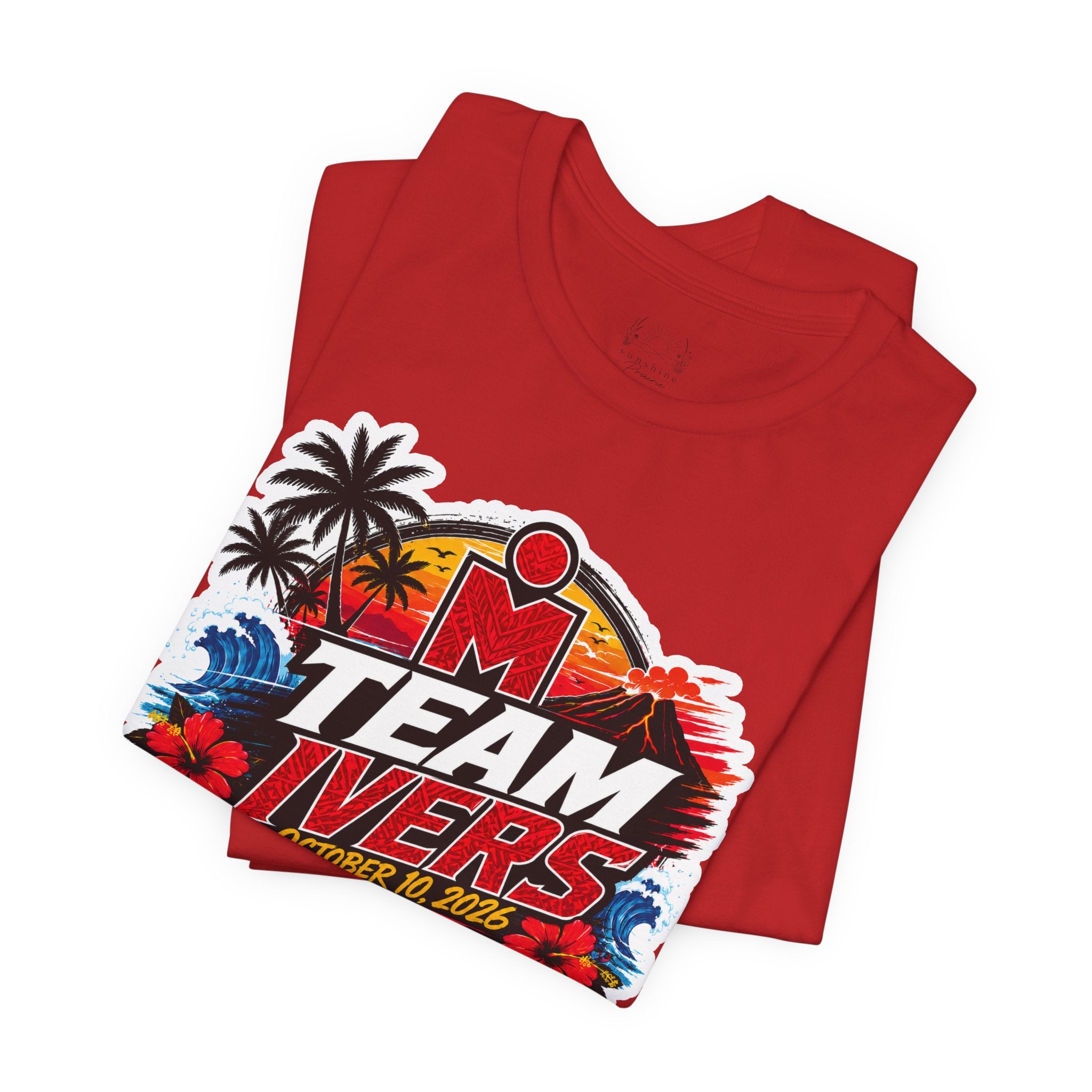 Team Ivers Kona World Championship Tee – Ironman-Inspired Tropical Race Shirt