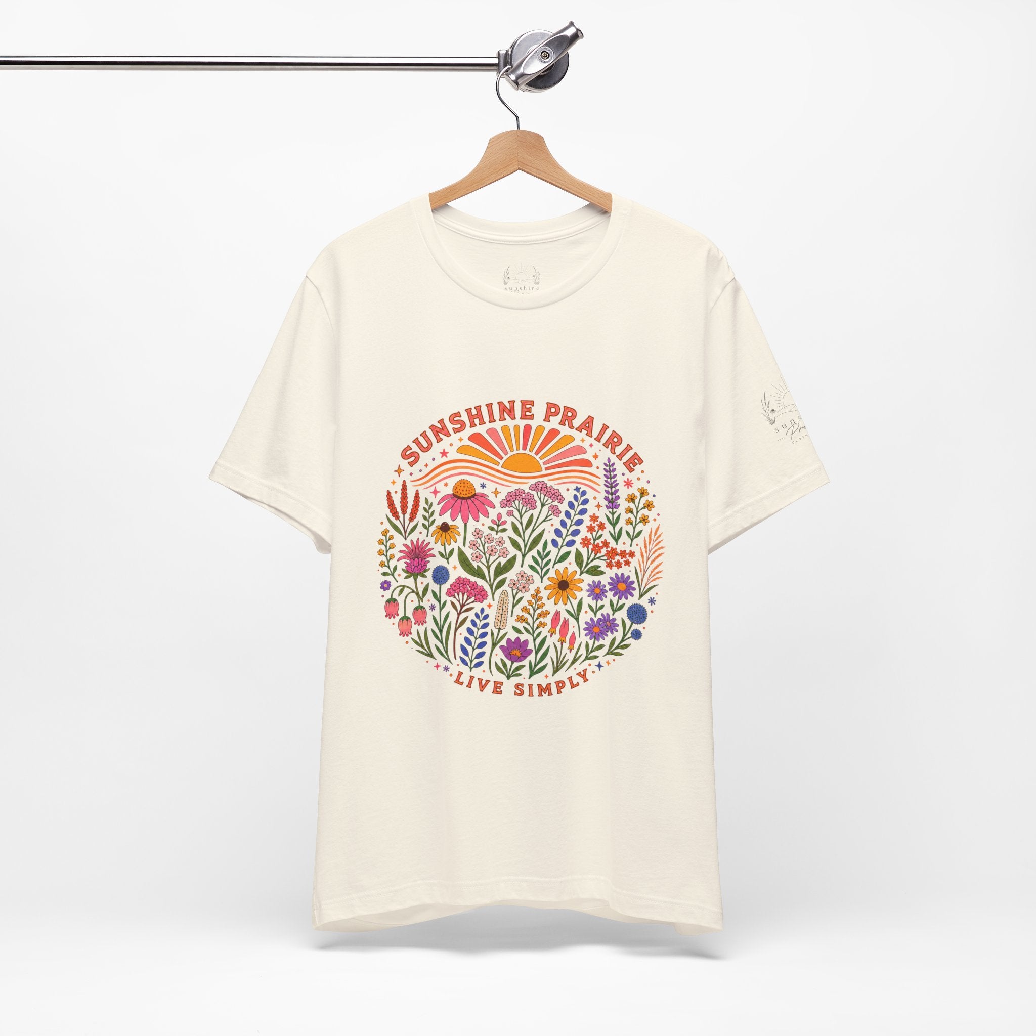 Sunshine Prairie Rainbow Jersey Short Sleeve Tee