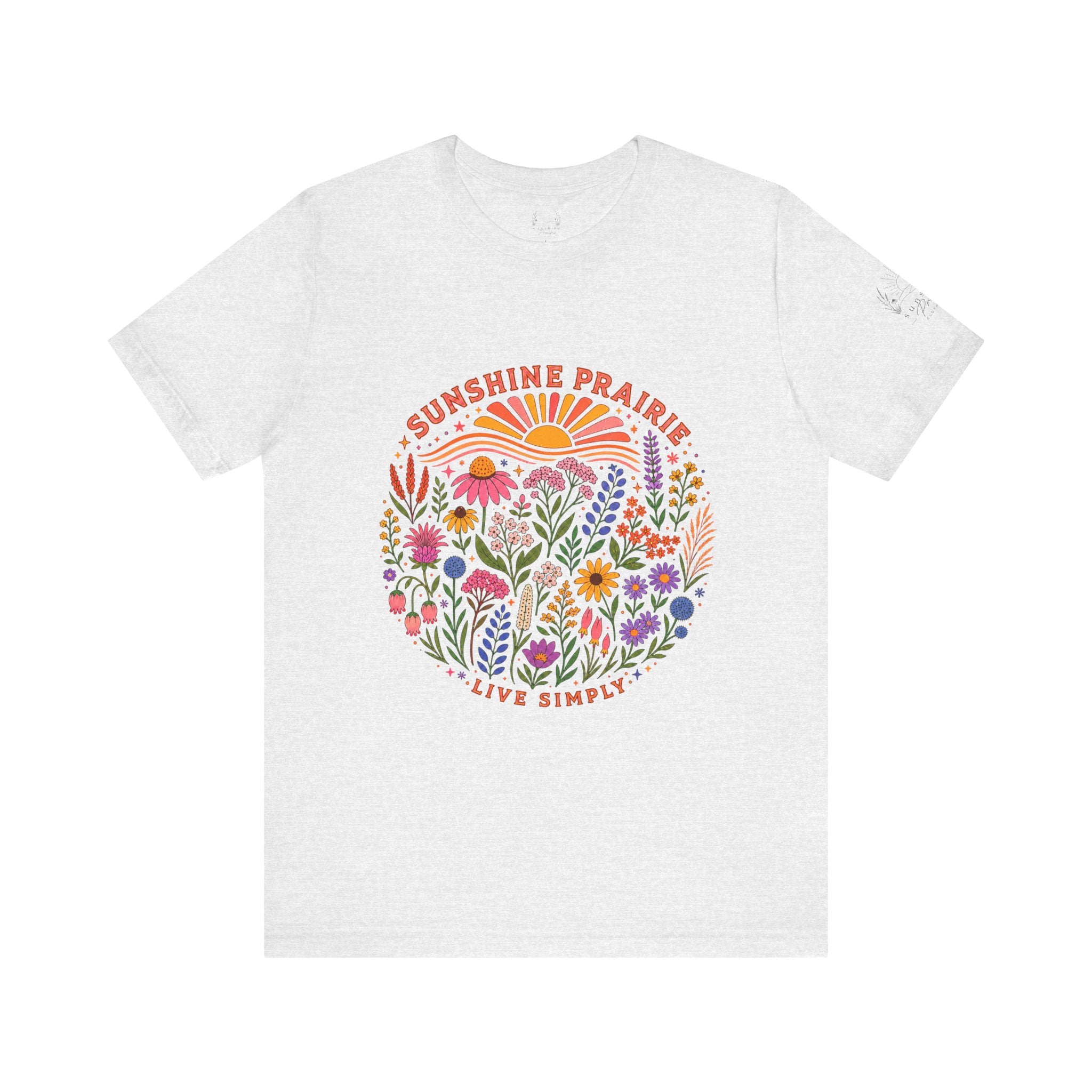 Sunshine Prairie Rainbow Jersey Short Sleeve Tee
