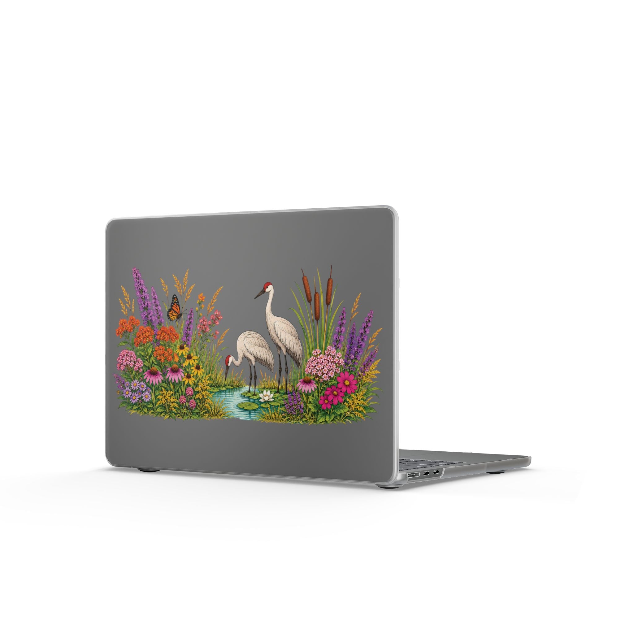 Midwest Prairie & Sandhill Crane Matte MacBook Case